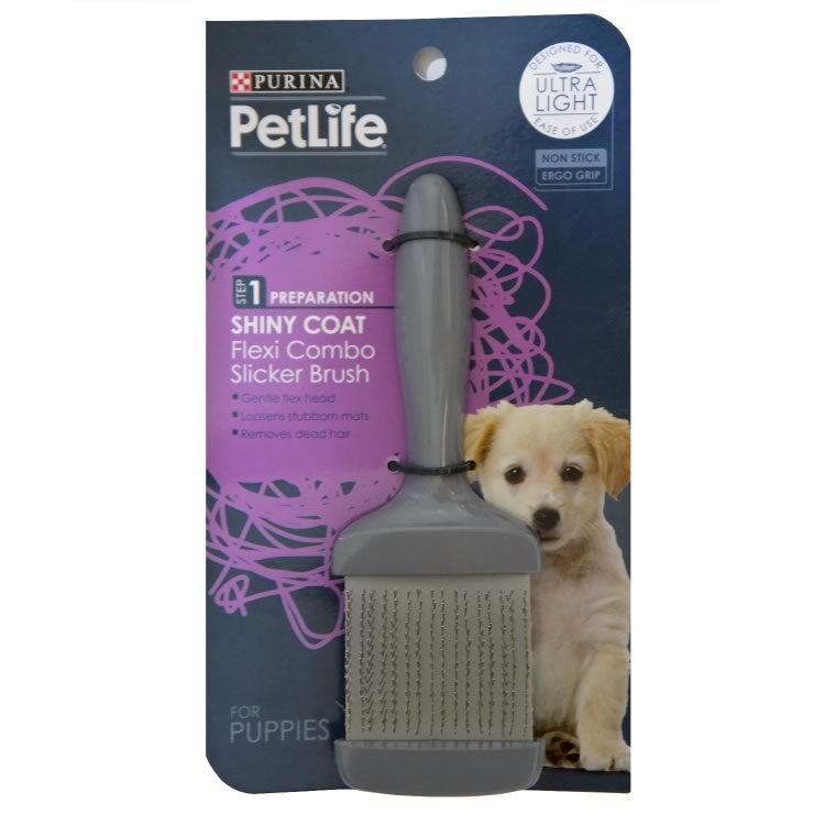 Flexi Combo Slicker Brush for Puppies