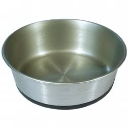 Heavy Rubberised Base Stainless Steel Bowl
