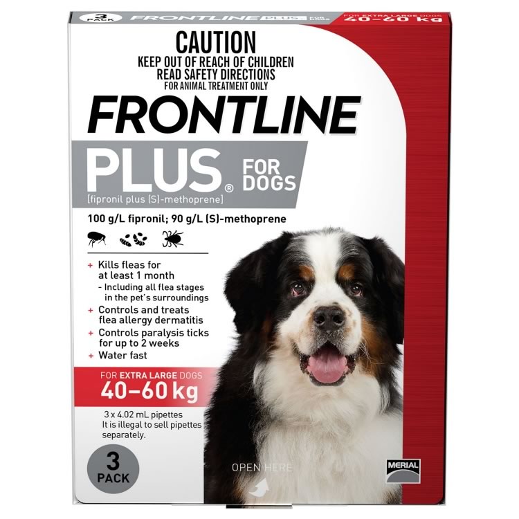 Frontline Plus for Extra Large Dogs (Red)