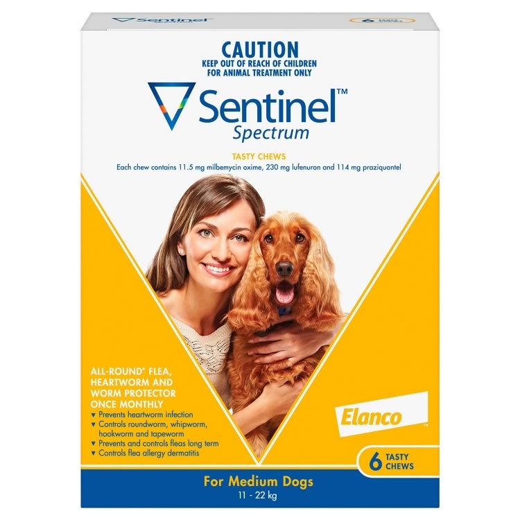 Sentinel Spectrum for Medium Dogs (Yellow)