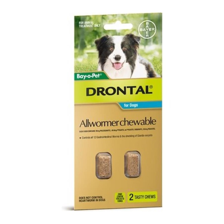 Drontal Chewable Allwormer for Dogs