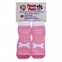 XXL fits up to 180 lbs. Black & Gray Woodrow Wear Power Paws Advanced Traction Socks for Dogs 