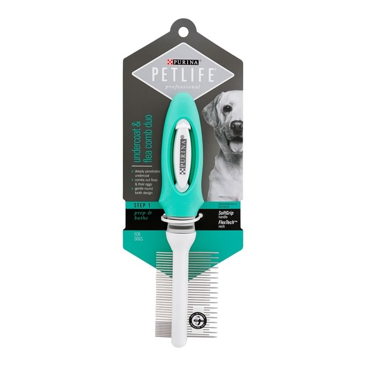 Petlife Undercoat and Flea Comb Duo