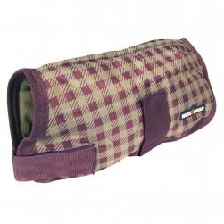 Wagwear Checked Nylon Coat (Purple)