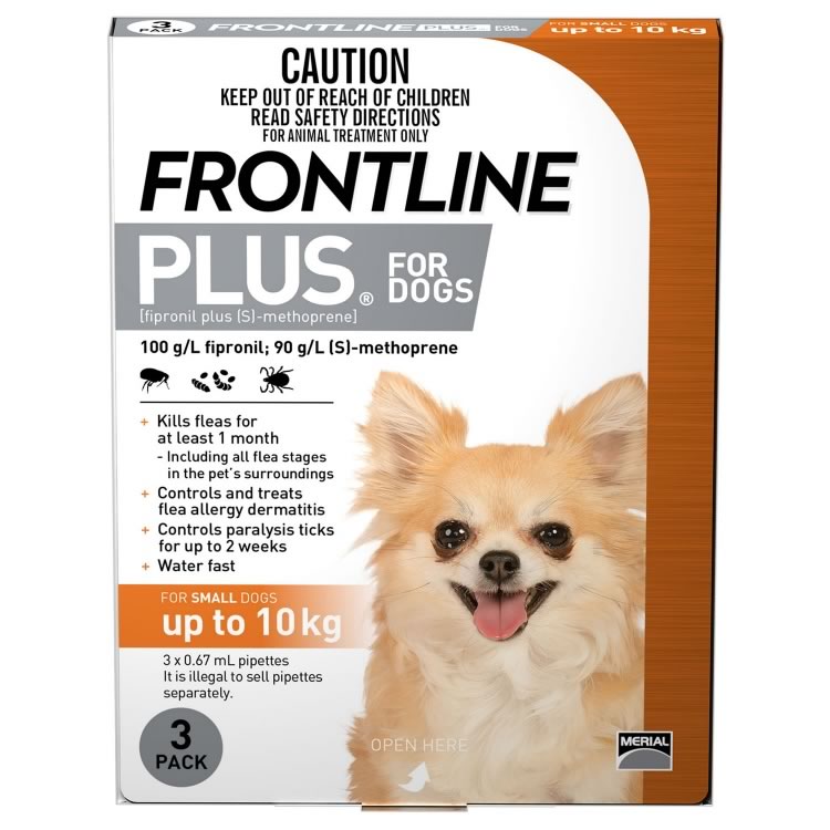 Frontline Plus for Small Dogs (Orange)