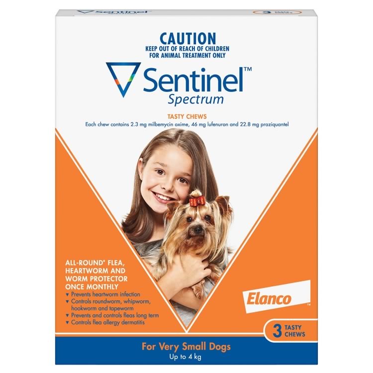 Sentinel Spectrum for Extra Small Dogs (Orange)