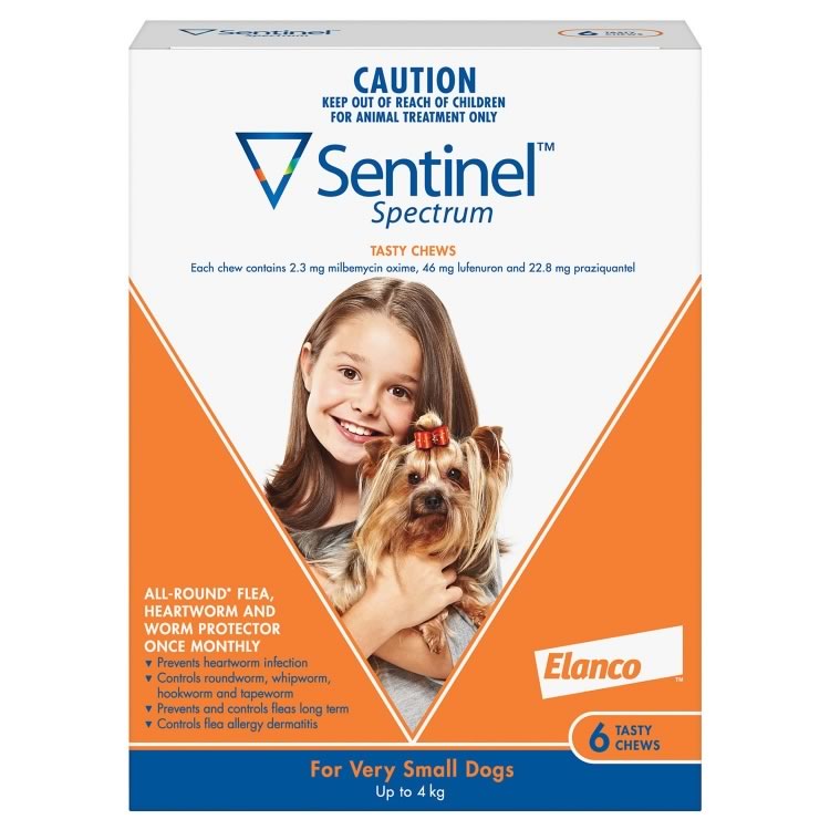 Sentinel Spectrum for Extra Small Dogs (Orange)