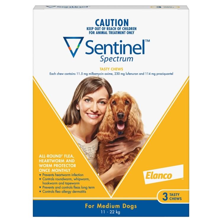 Sentinel Spectrum for Medium Dogs (Yellow)