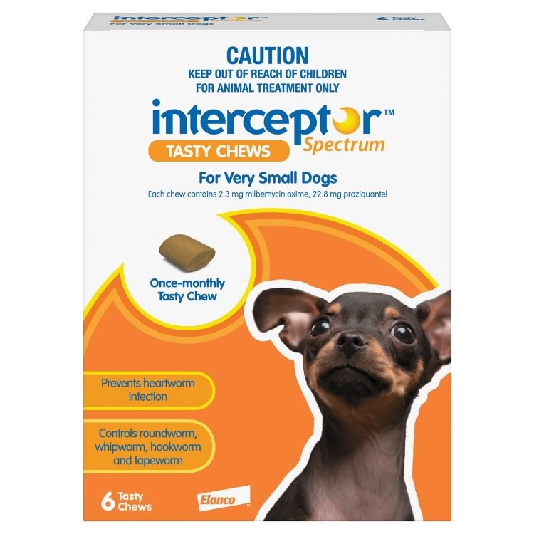 Interceptor Spectrum for Very Small Dogs (Orange)