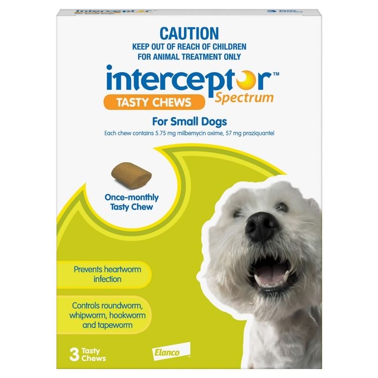 Interceptor Spectrum for Small Dogs (Green)