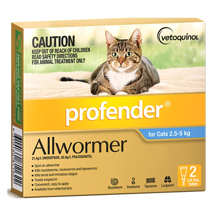 Profender Allwormer for Small Cats